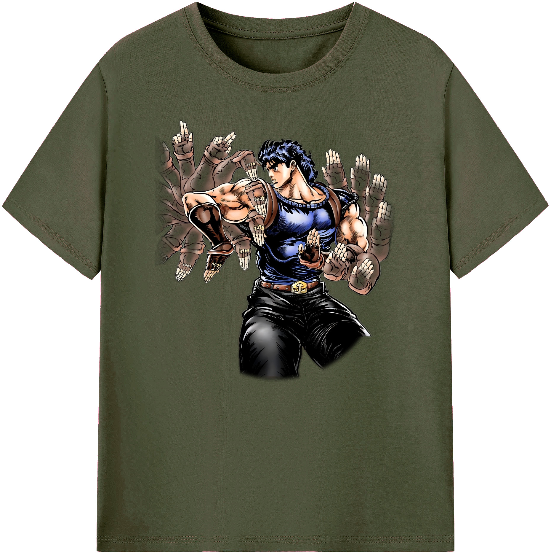 （画像用） ジョジョの奇妙な冒険 /ジョナサン?ジョースター JoJo's Bizarre Adventure Jonathan Joestar 綿100％ メンズ半袖Tシャツ｜肌触りやわらか＆通気性
